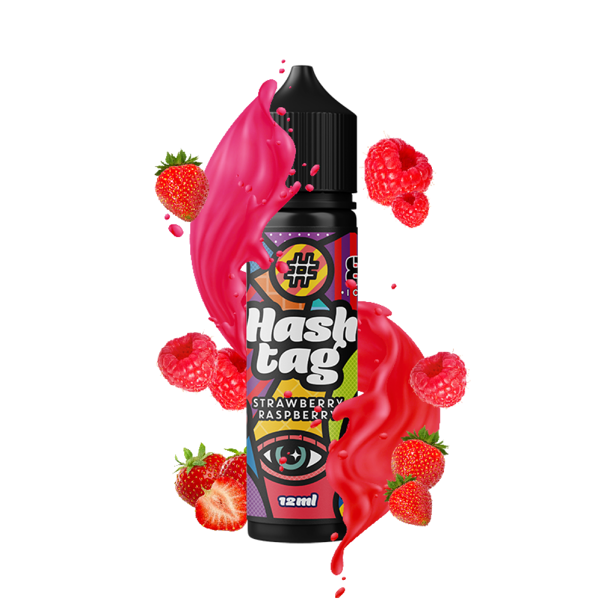HASHTAG -#08 STRAWBERRY RASPBERRY (ICE) FLAVORSHOT 12/60 ML